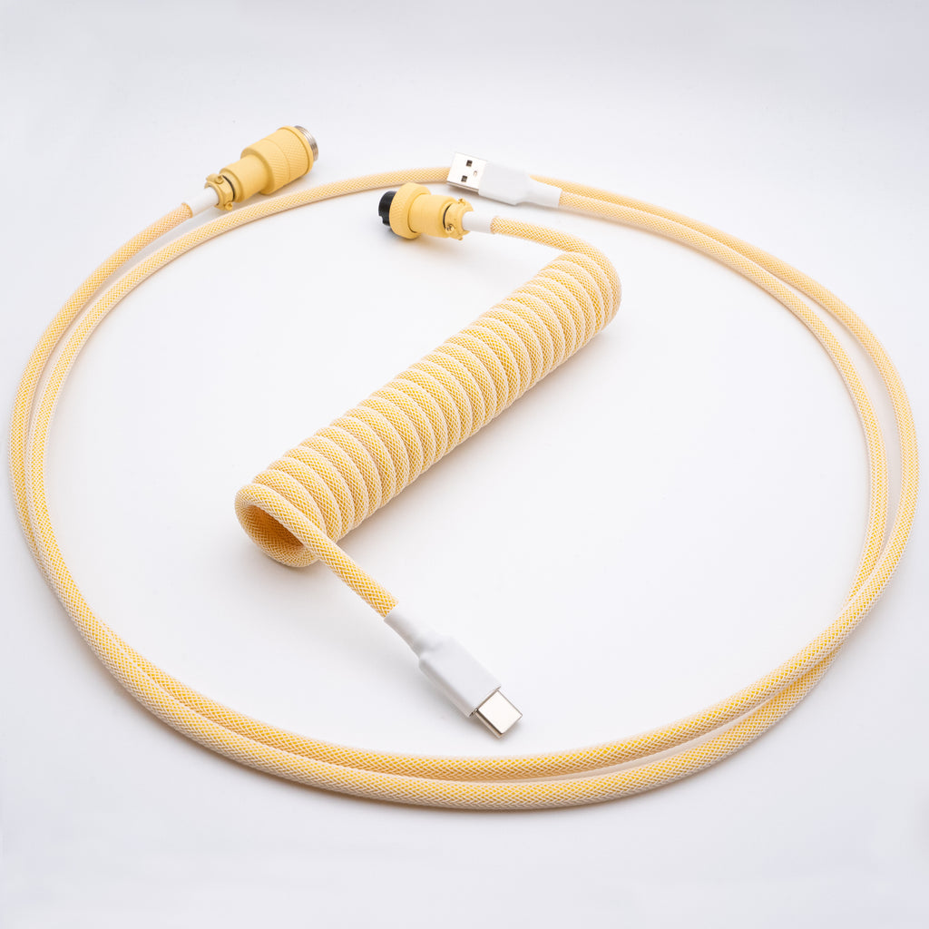 Pastel Yellow Keyboard Cable - From Scratch