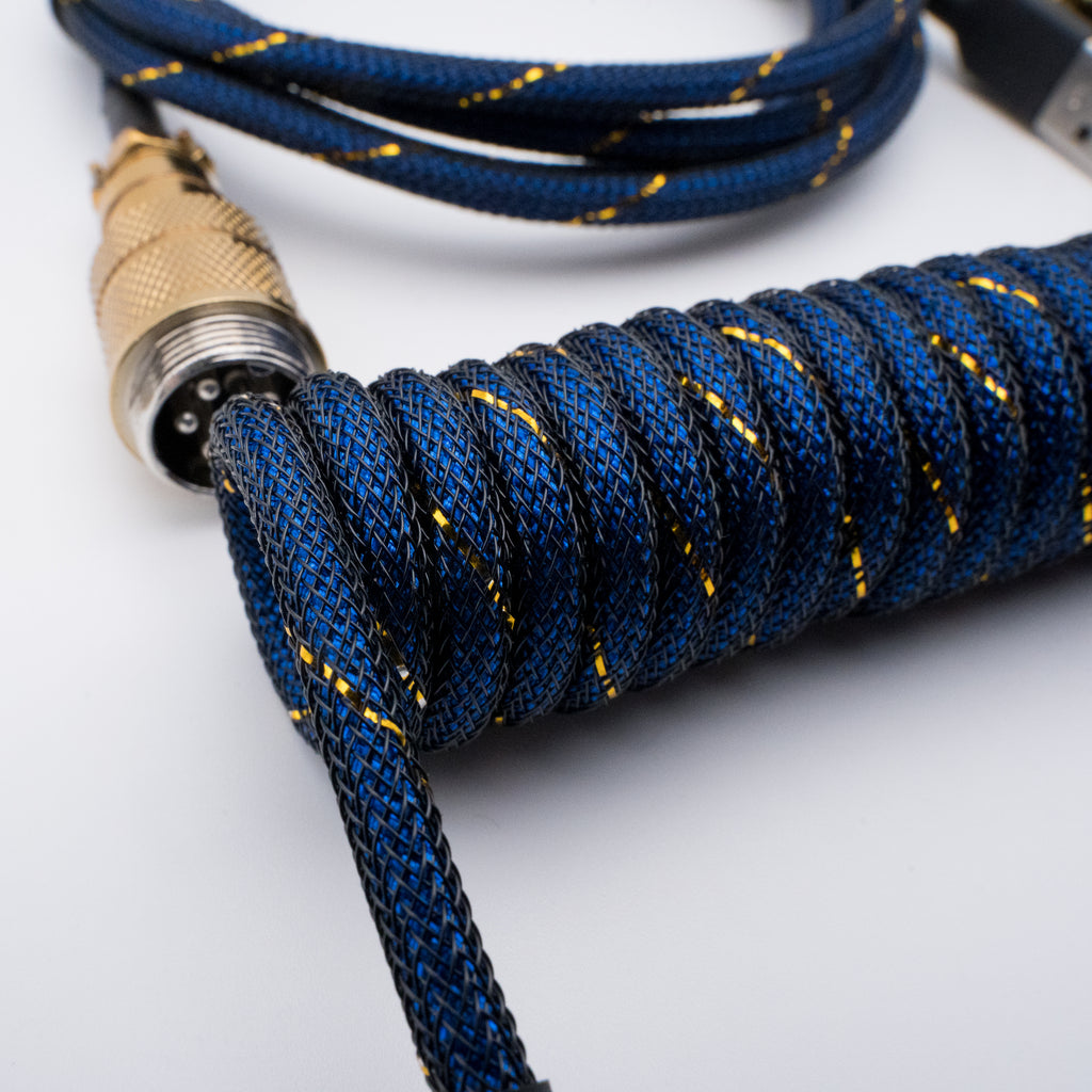 Blue Sparkler Keyboard Cable - From Scratch