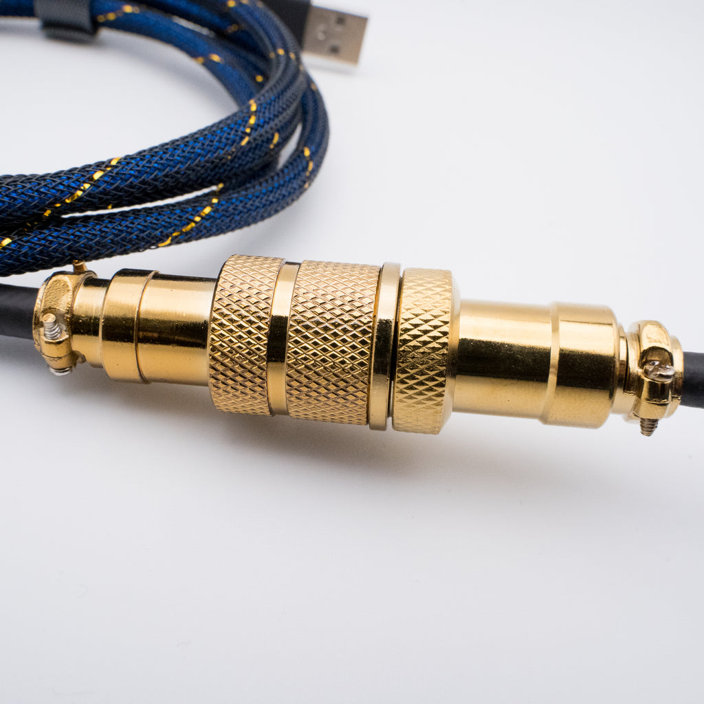 Blue Sparkler Keyboard Cable - From Scratch
