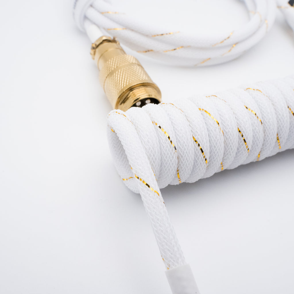 White Sparkler Keyboard Cable - From Scratch