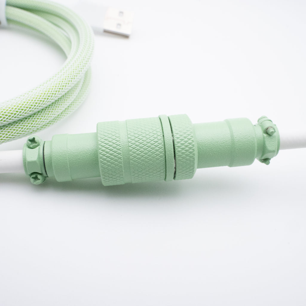 Pastel Green Keyboard Cable - From Scratch