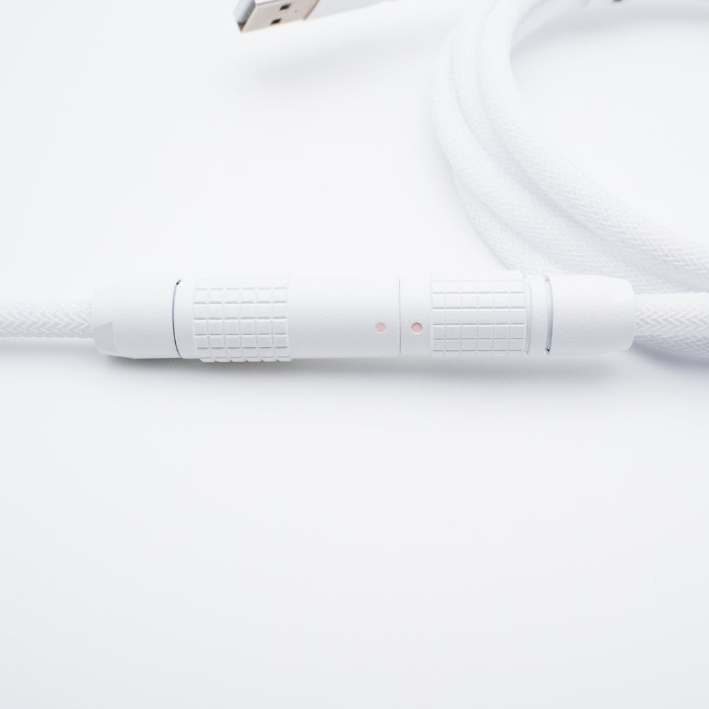 Triple White Straight FEMO Keyboard Cable - From Scratch