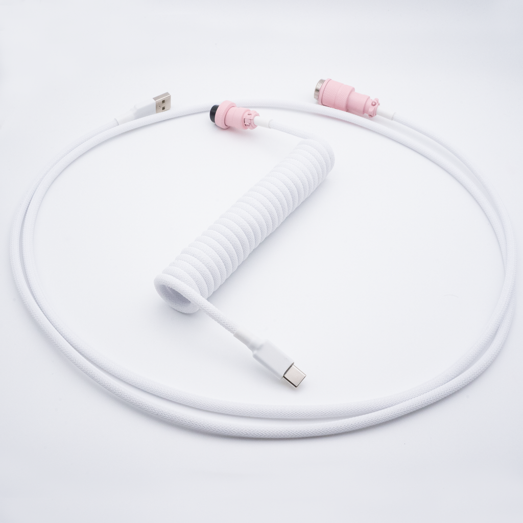 Pink Splash Keyboard Cable - From Scratch