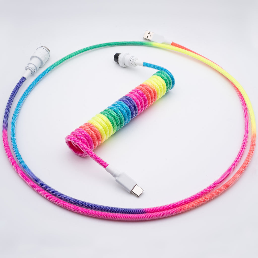 Bright Rainbow Keyboard Cable - From Scratch