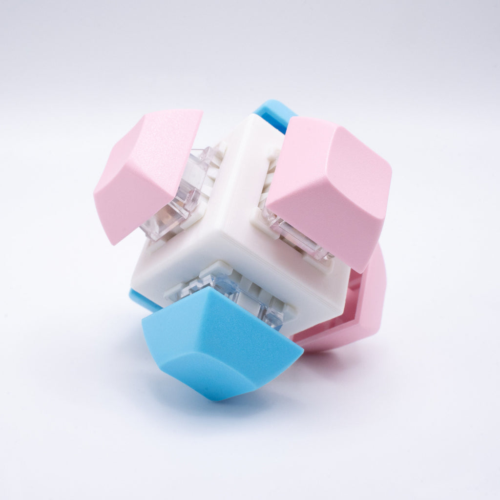 Bubblegum 6 Key Mechanical Fidget Cube Toy - From Scratch