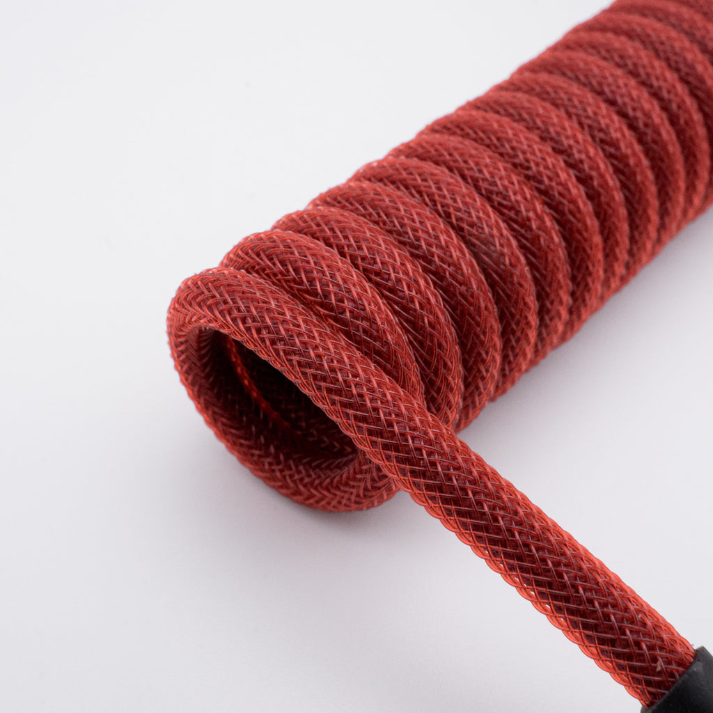 Ruby Red Mechanical Keyboard Cable - From Scratch