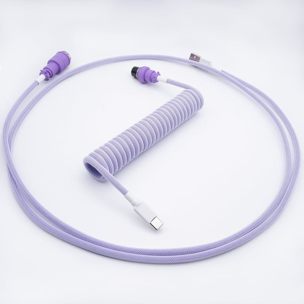 Pastel Purple Mechanical Keyboard Cable - From Scratch