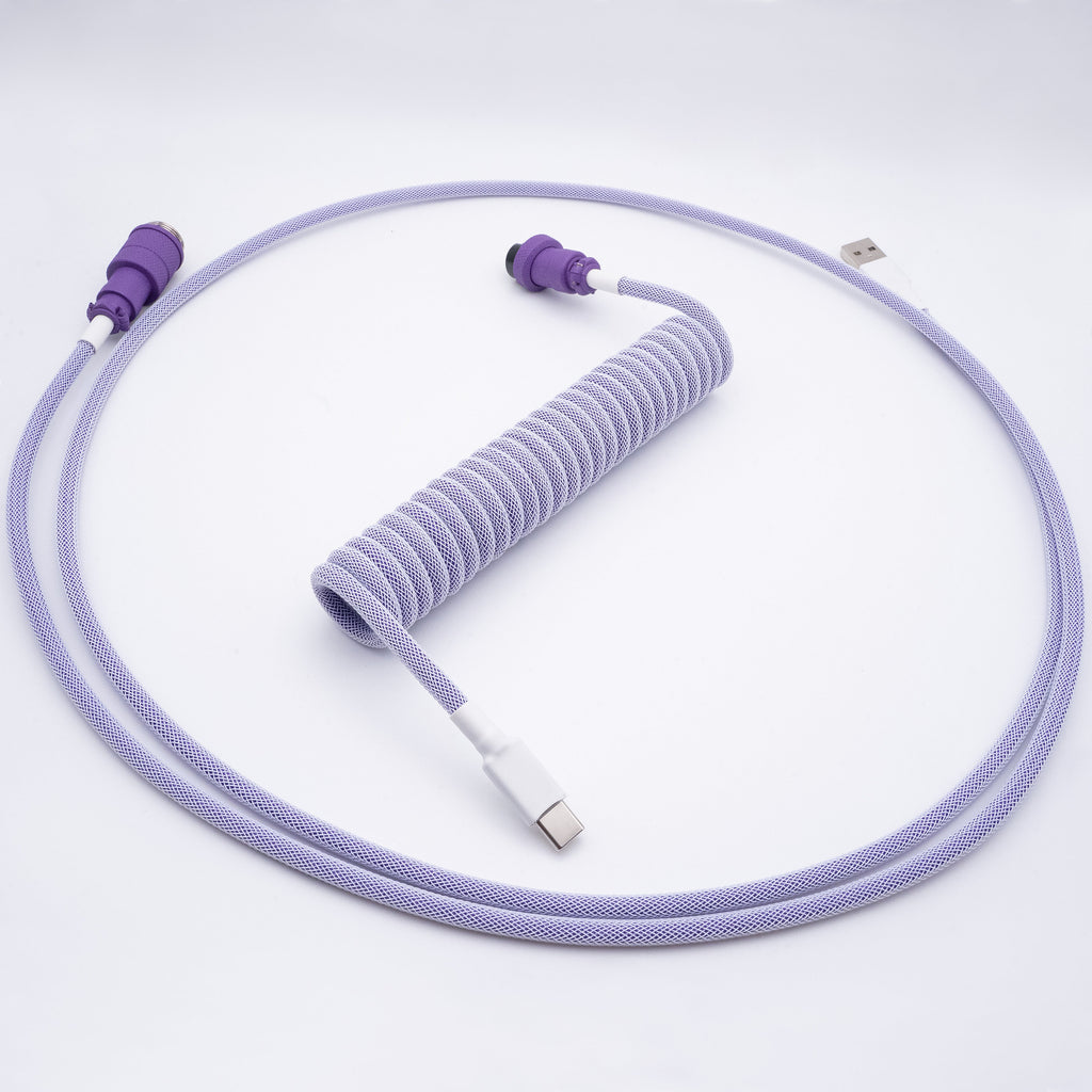 Pastel Plum Mechanical Keyboard Cable - From Scratch