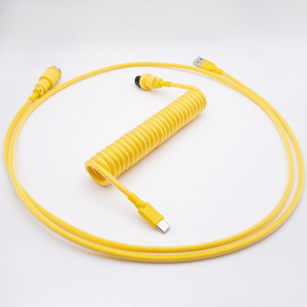Daisy Yellow Mechanical Keyboard Cable - From Scratch