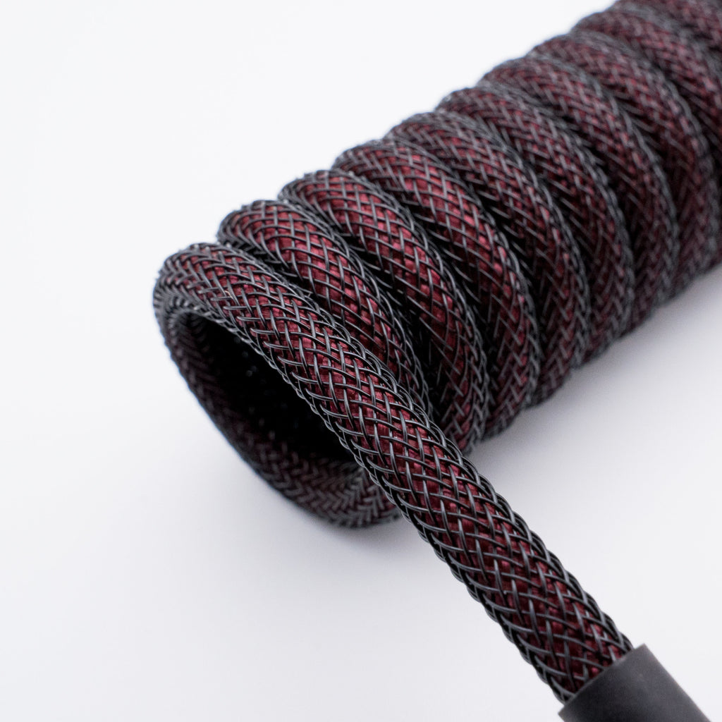 Red and Black Mechanical Keyboard Cable - From Scratch